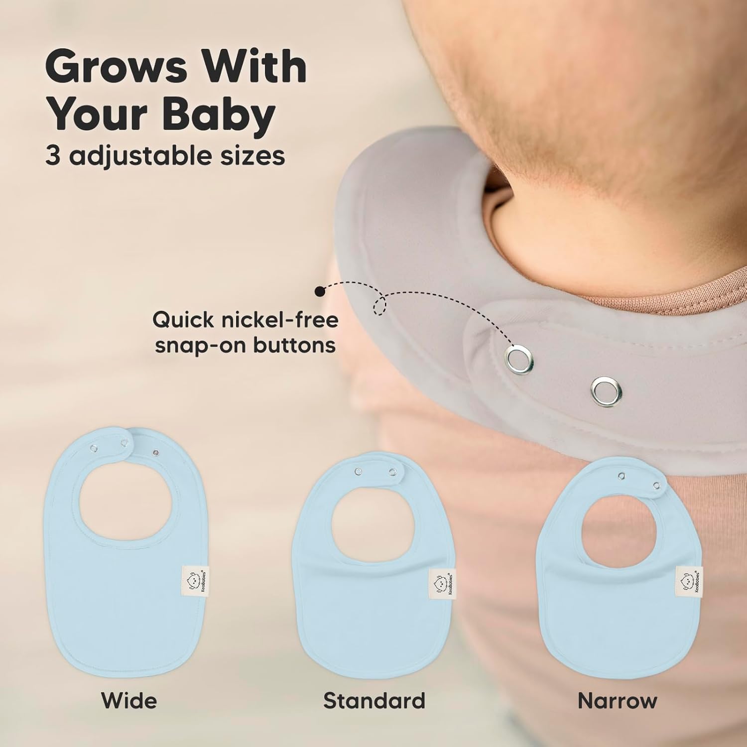 KeaBabies 6-Pack Baby Burp Cloths for Boys and Girls and 8-Pack Baby Bibs - Large Infant Burp Cloths, Burping Rags, Teething and Drool Catcher for Toddler and Infants