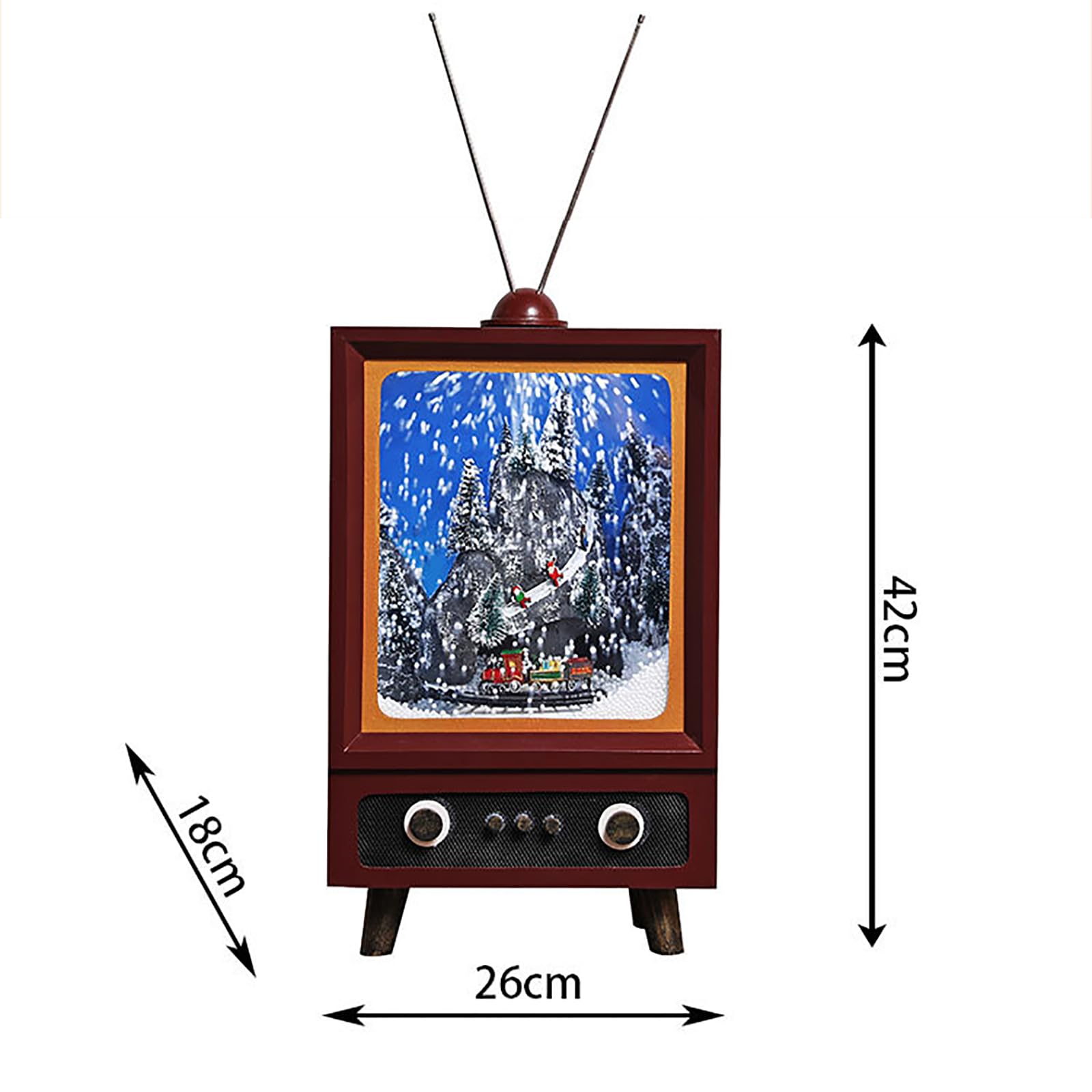 Amazon.co.jp: LEDスノードームテレビ、レトロテレビクリスマススノー Amazon.co.jp: LEDスノードームテレビ、レトロテレビクリスマススノー
