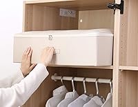 Vista 6 de iwill CREATE PRO Pack of 2, Rigid Underbed Storage Boxes with Zip Lid for Clothes, Bedding Sheets, Blankets Organiser, Black Gray