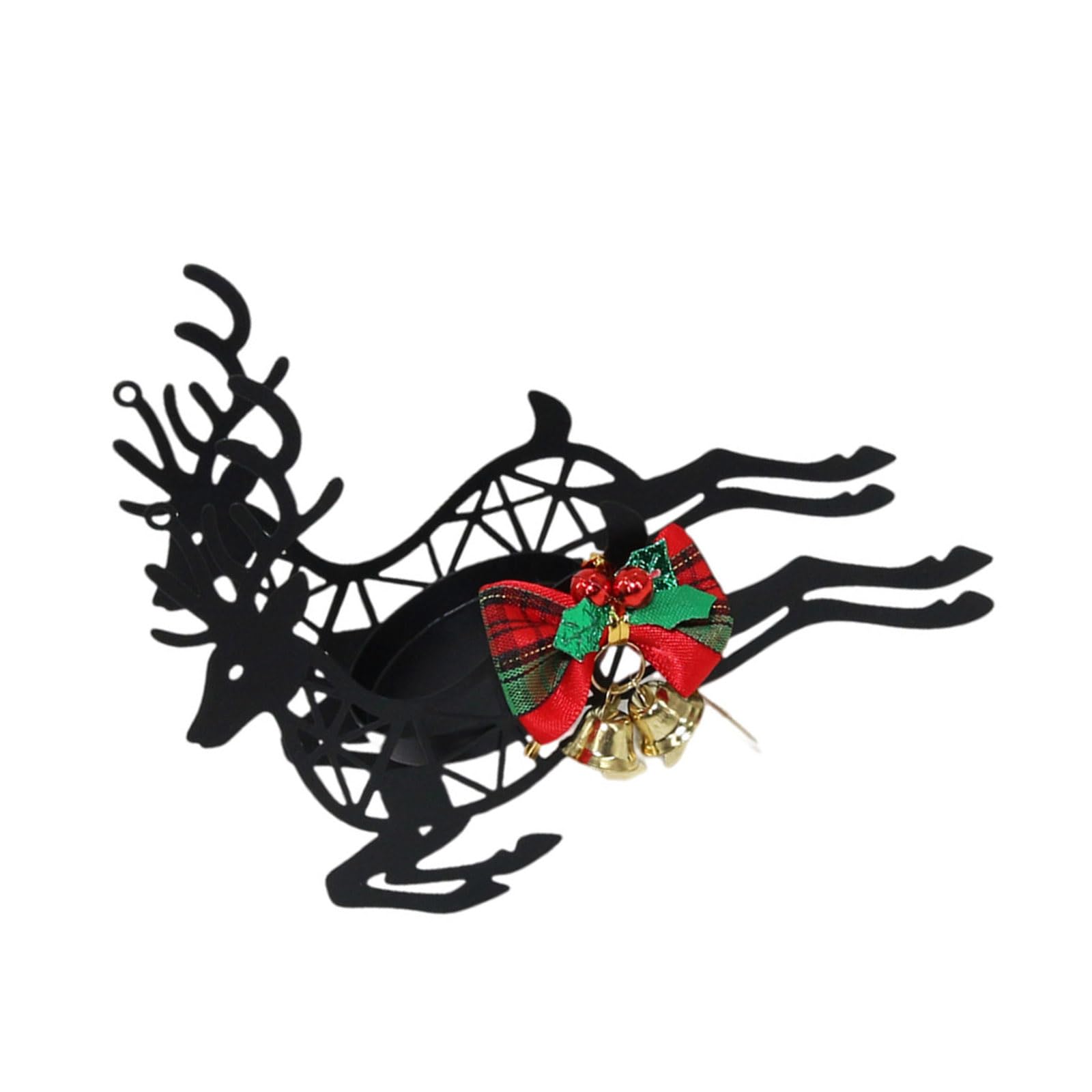 PANGBOER Handcrafts Metal Holder Christmas Holder Candlestick Festive Table Ornaments for Festive Season Decorating and Fireplaces Display Handcrafts Metal