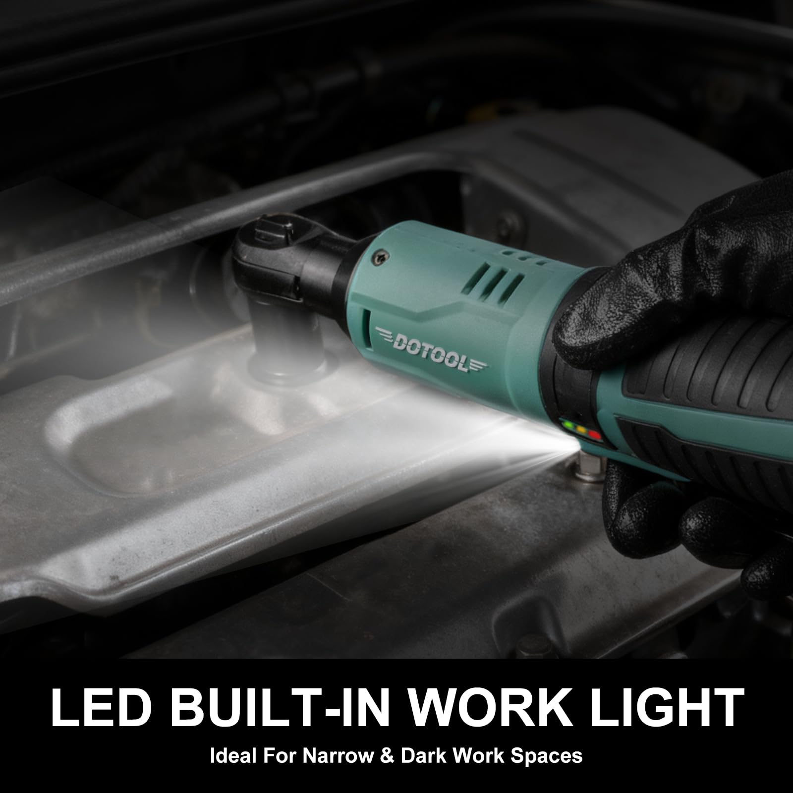 Cordless Electric Ratchet - 40ft-lbs Torque -5 Cordless Electric Ratchet - 40ft-lbs Torque -5