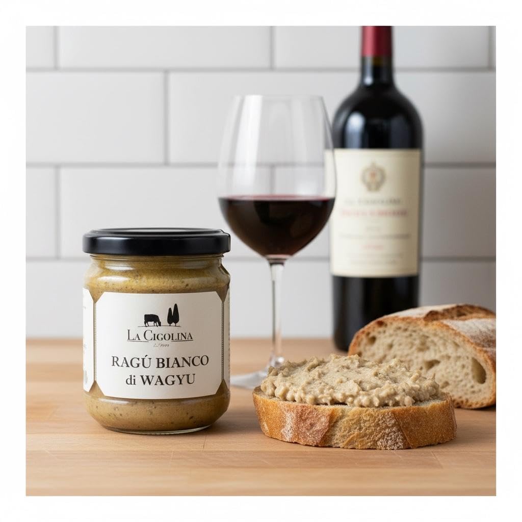La Cigolina – Ragù Rosso & Bianco di Wagyu 100% Italiano (2x190g) | Sughi pronti gourmet con carne marezzata ricca di Omega 3 e 6 | Filiera corta, senza conservanti, sapore umami