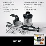 Ninja Foodi Frullatore a immersione 3 in 1, 850 W, tritatutto ad avvio graduale, 2 velocità per frullare e 5 velocità di miscelazione per tagliare, mescolare, lavabile in lavastoviglie, nero, CI100EU - 2