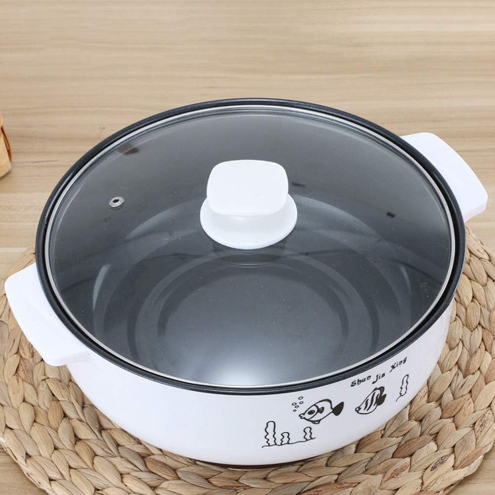 Non-stick Electric Skillet & Steamer - Stainless Steel, Multi-function, 21cm x 21cm x 13.5cm, 400-800W, 1 x Electric Cooker