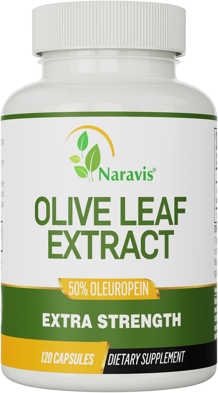 Naravis Olive Leaf Extract 4Month Supply 50 Oleuropein Highest Concentration