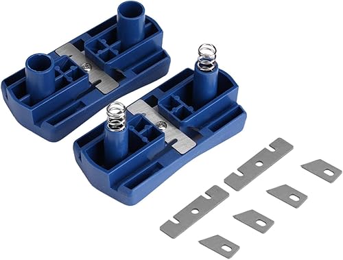 TOPINCN Máquina de bandas de madera de PVC con 2 cuchillas Bordes Manual Cola Recorte Herramienta de carpintería para decoración de gabinetes de