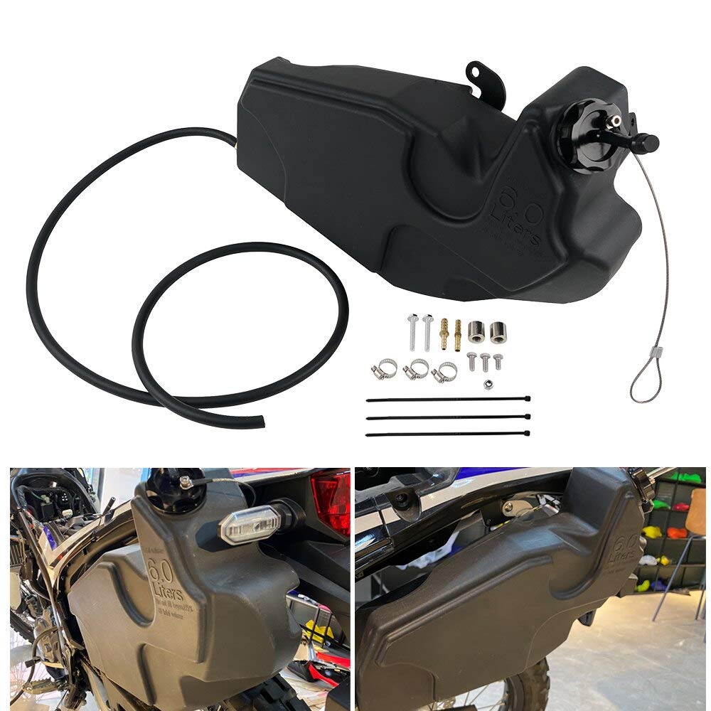 Amazon | オートバイアクセサリー6 l オートバイ補助余分な燃料タンク