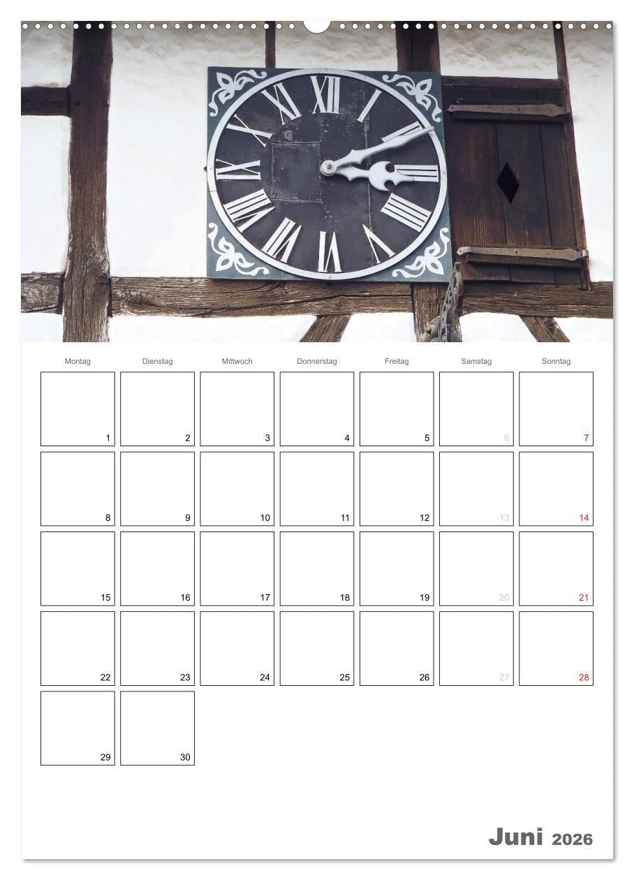 Historische Uhren (Wandkalender 2026 DIN A2 hoch), CALVENDO Monatskalender: Die Bedeutung der Uhrzeit im Leben der Menschen zeige ich in diesem ... außergewöhnlichen Uhren. (CALVENDO Orte)