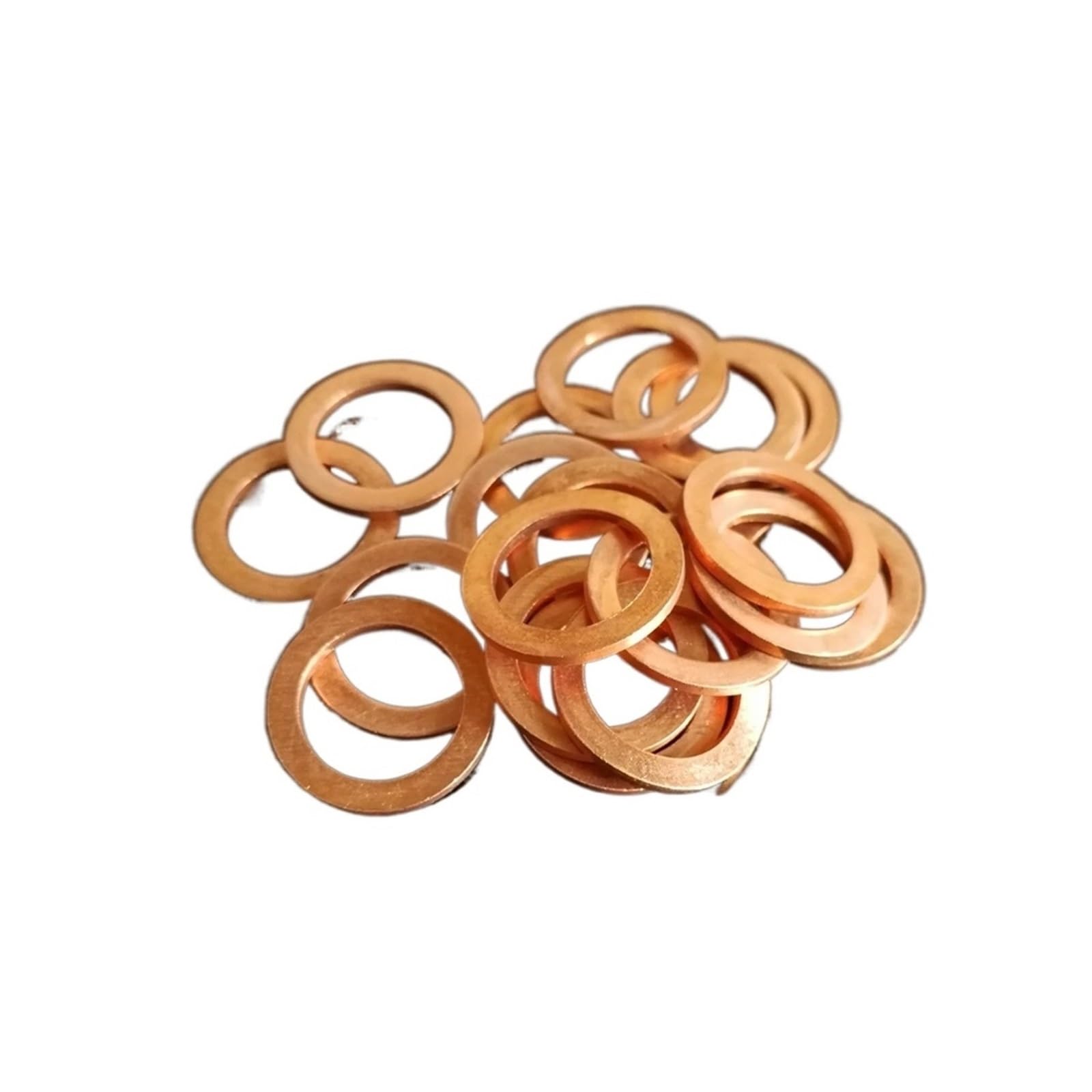 Arandelas, Arandela Plana de Cobre M25 Junta Sellado Diámetro Interior 25 mm Anillo Hoja Fina T3 Rojo(25x32x1 (20pcs))
