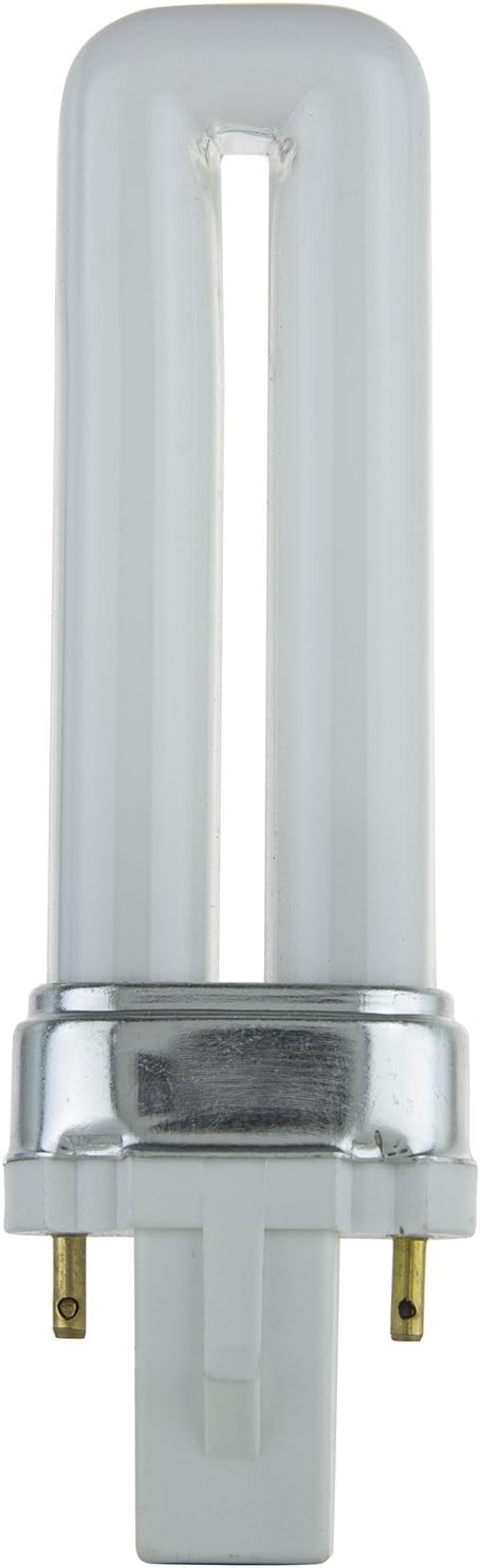 Sunlite PL5/SP27K 5-Watt Compact Fluorescent Plug-in 2-Pin Light Bulb, 2700K Color
