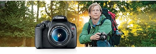 Miniatura 9 de Canon Cámara DSLR EOS Rebel T7 con lente de zoom Canon EF-S de 0.709-2.165 in F/3.5-5.6 + estuche + tarjeta de memoria Sandisk de 64 GB + kit de