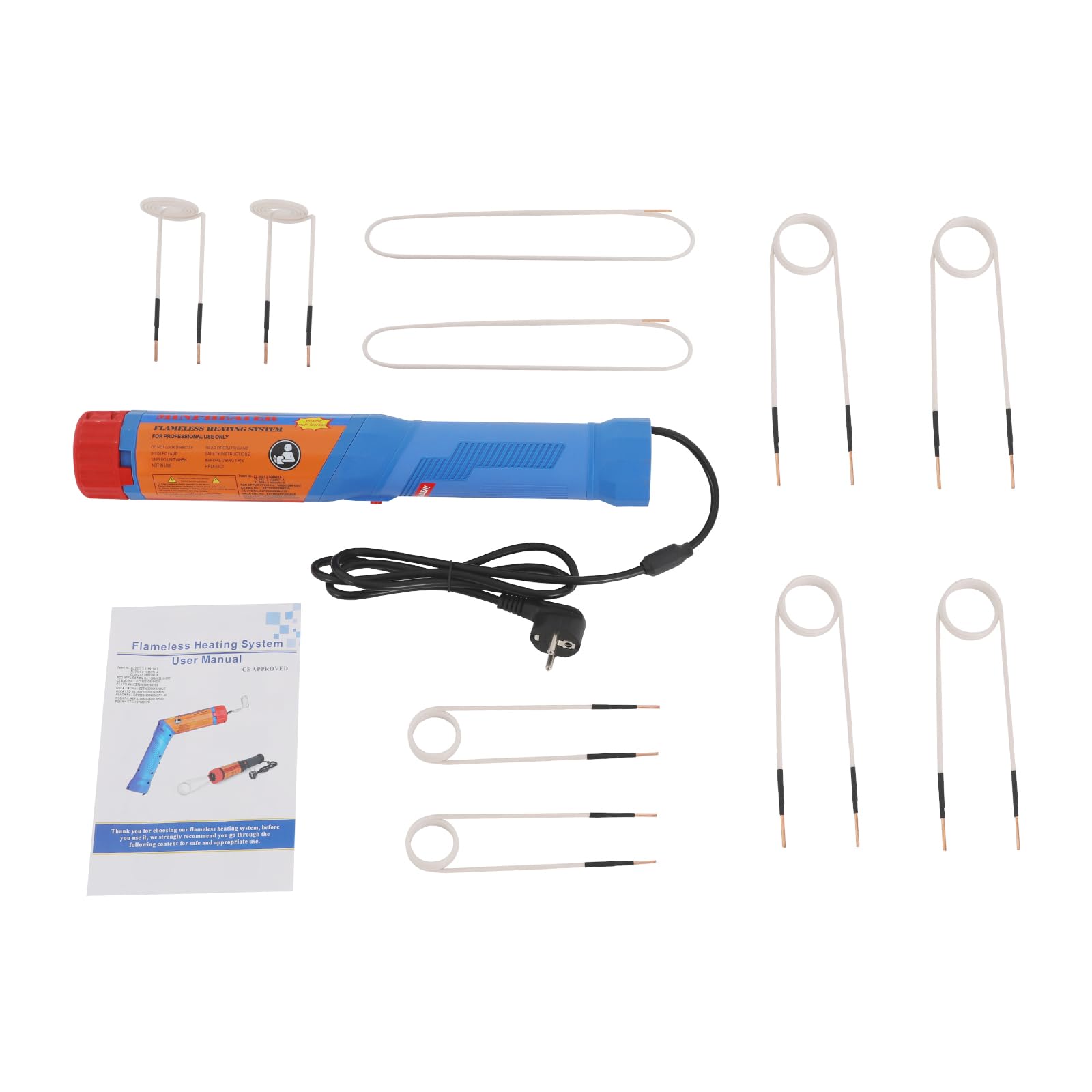 Chauffage magnétique à induction pour voiture, avec 10 bobines, chauffage magnétique portable avec température de chauffage maximale de 800 °C, outil de vissage rouillé pour automobiles