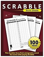Vista 1 de Scrabble Score Sheets Large Print Score Pads, 8.5" x 11" 100+ Pages