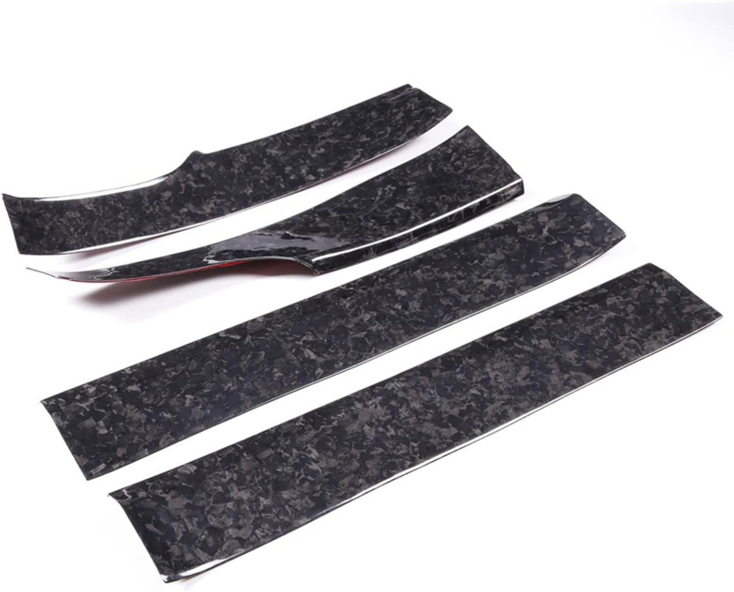 TOYCIDFG Car Door Threshold Protection Sticker Protectors Carbon Fiber Cover Trim Decorative Door Entry Guard Compatible with Maserati Grecale 2022+ (Inner Threshold, Compatible withged Texture)