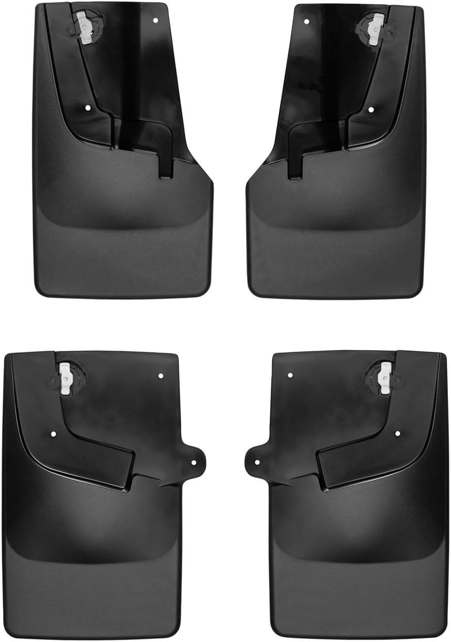 WeatherTech Custom No Drill Splash Guard MudFlaps for Chevrolet Colorado, Front & Rear Set (110085-120085), Black
