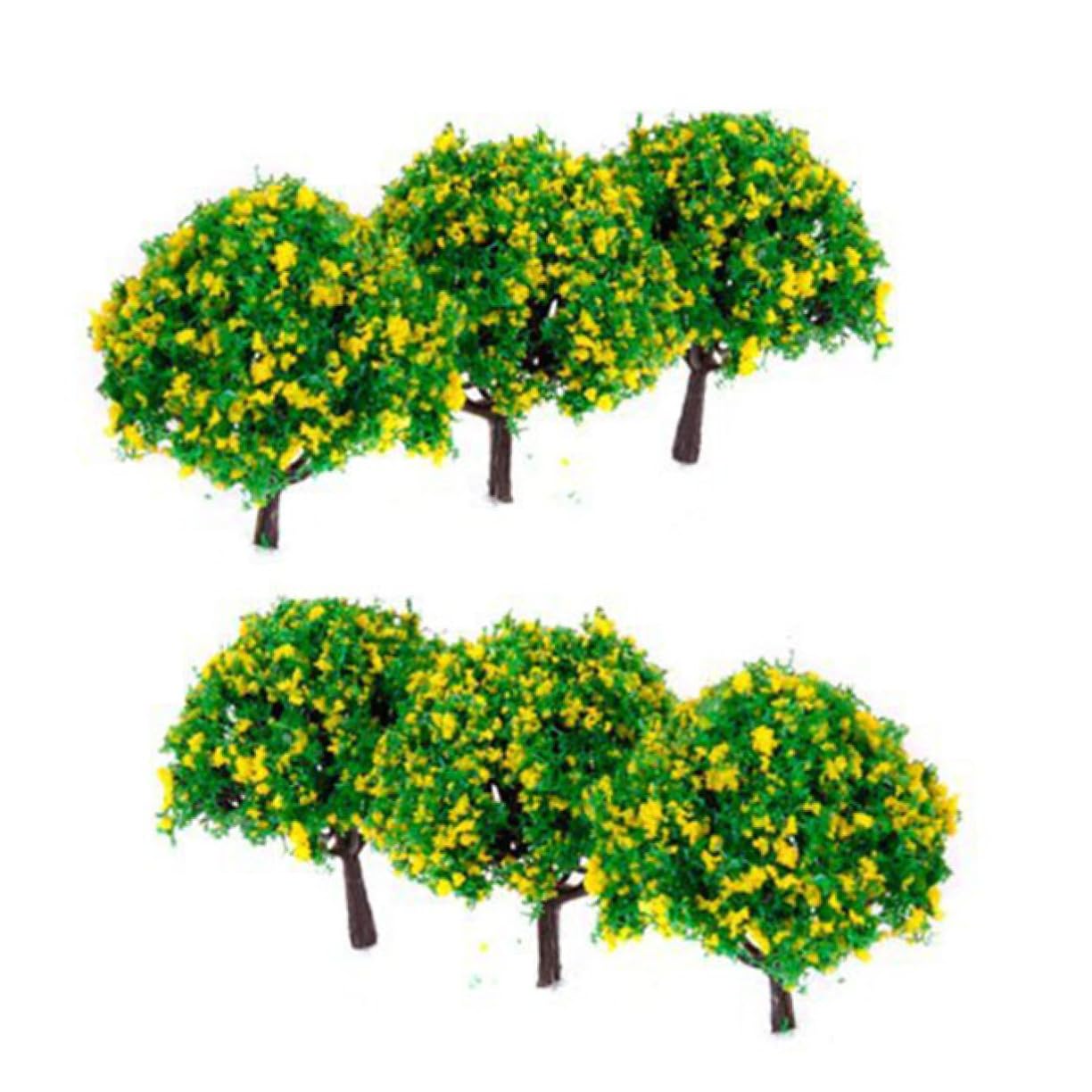 IMIKEYA 60pezzi Con Gialli Per Diorama e Modellismo Decorazione Per e Architettonici