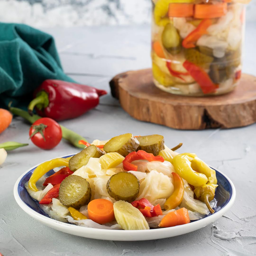 SERA Pickles Légumes Mixtes – 700 g | Turşu Maison Croquante avec Chou, Carotte, Concombre | Bocal en Verre, Saveur Traditionnelle