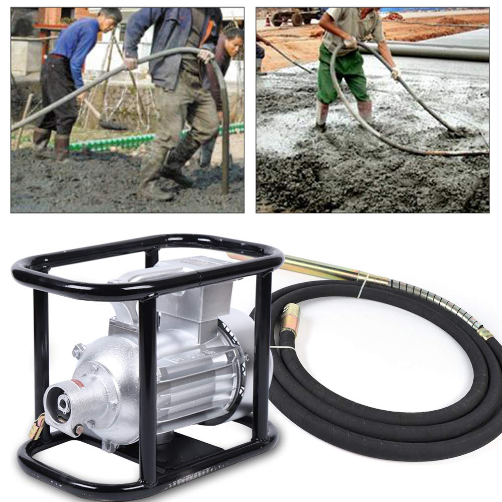 Vibratore elettrico per calcestruzzo, 1500 W, 220 V, con bottiglia vibrante di diametro 50 mm, 2800 giri/min, per calcestruzzo, solidificazione, compressore per calcestruzzo e bottiglie vibranti