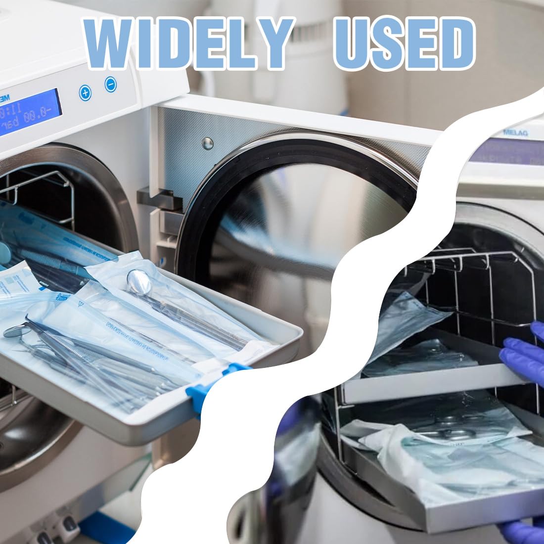 200 Pezzi Sacchetto Di Sterilizzazione,Buste Per Sterilizzazione,Sacchetto Per Sterilizzazio,Sacchetti Per Autoclave,Sacchetti Auto Sterilizzazione,Sacchetto Sterilizzazione Autosigillante