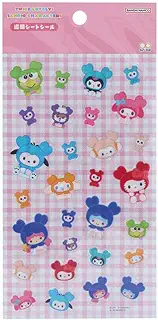 サンスター文具(Sun-Star Stationery) サンリオキャラクターズ TWICE LOVELYS ラブリーズ グッズ シール 透明 チェック S8816883