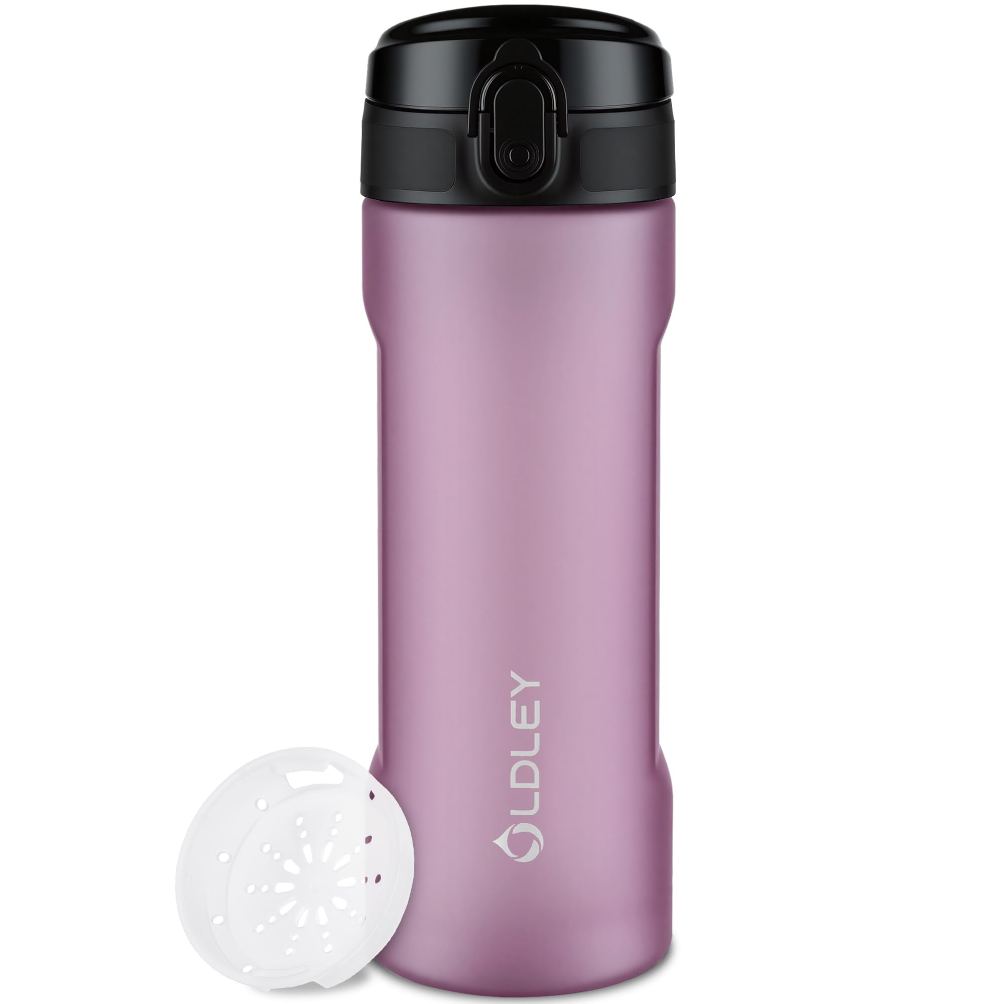 OLDLEY 500ml, 650ml, 1L Wasserflaschen mit Sieb, BPA-freie auslaufsichere Trinkflasche für Kinder, leichte wiederverwendbare 0,5l schlanke Tritan-Flasche für Schule, Fitness, Sport, Outdoor, Arbeit