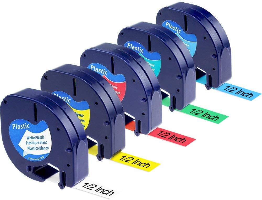 Replaced for Letrat ag Refills LT Plastic Label Tape 12mm x 4m,
