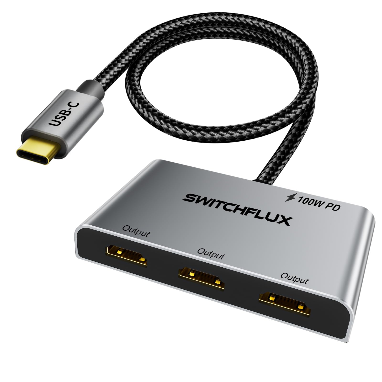 Amazon.com: SWITCHFLUX USB C to 3 × HDMI Adapter |4K60Hz HDMI