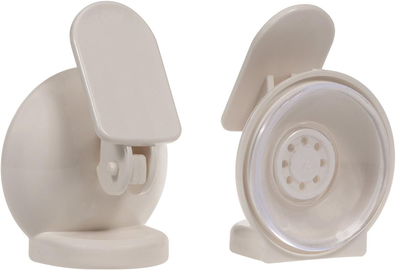 GreenBlue GB116 Sliding Door Window Stopper with Suction Cup Child Protection Cover 2 Pieces White