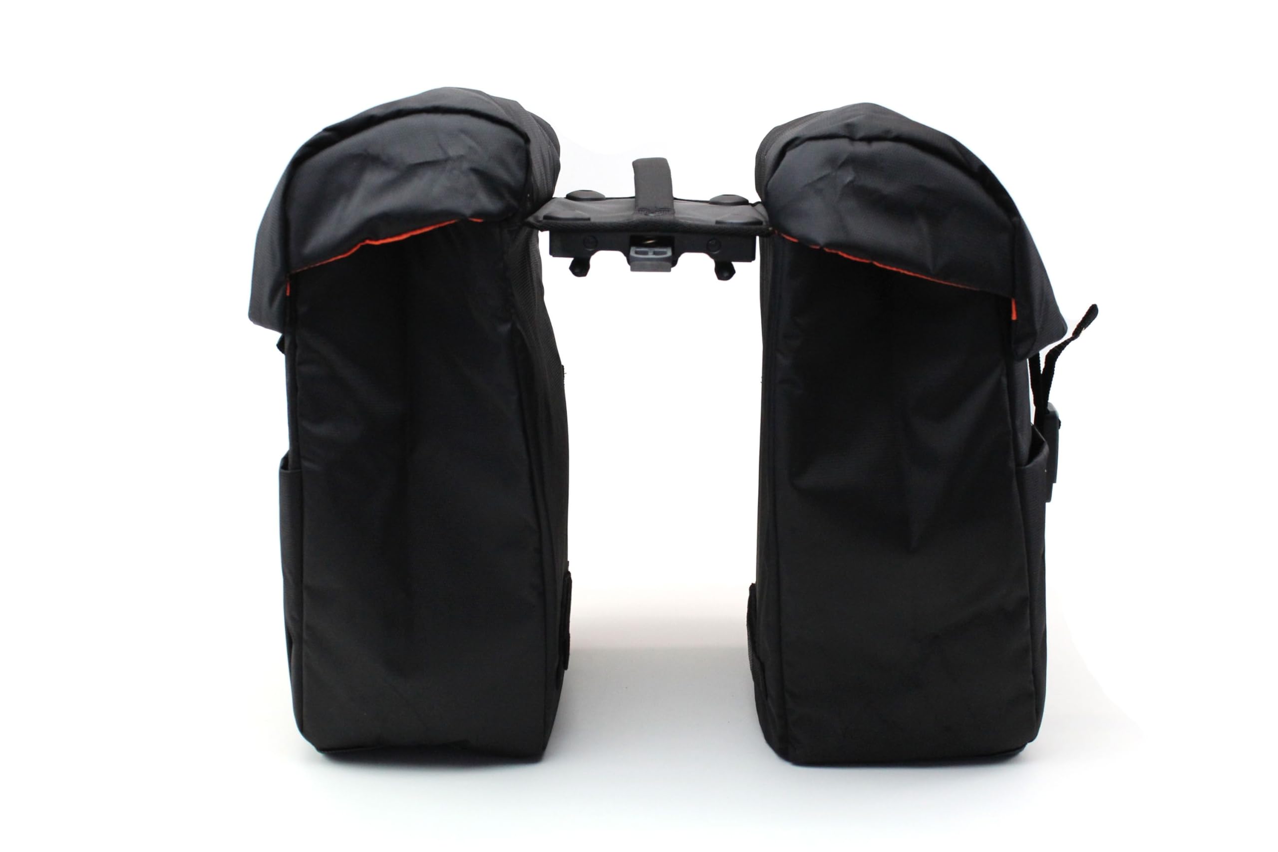 KTM Borsa Portabagagli Per Bicicletta, 32L, Nero/arancione, Con Adattatore Snapit 2.0 E Protezione Antipioggia