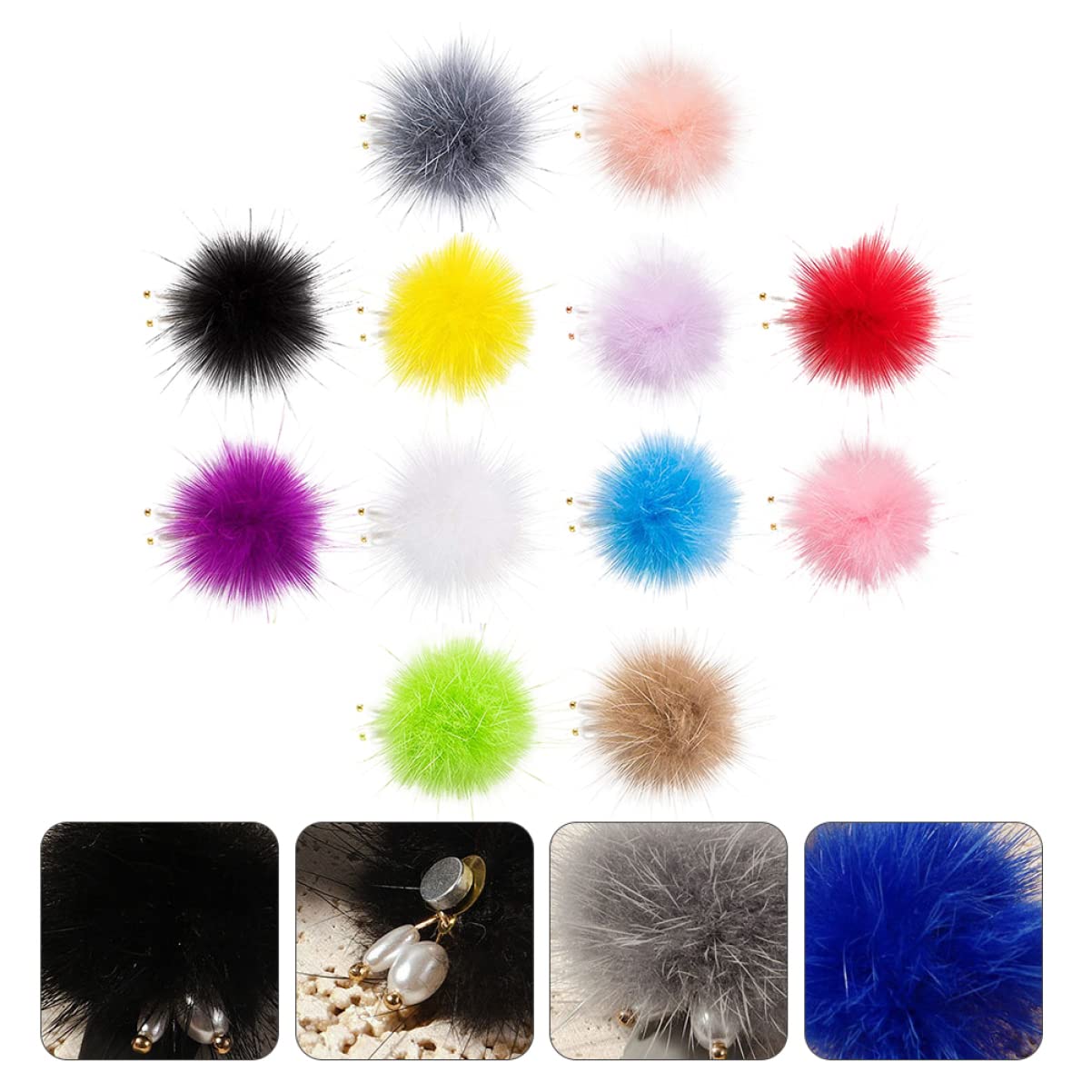 FOMIYES 3 Juegos De Decoraciones De Manicura Para Uñas Decoraciones Esponjosas Decoración De Uñas Desmontable 12 Piezas X 3