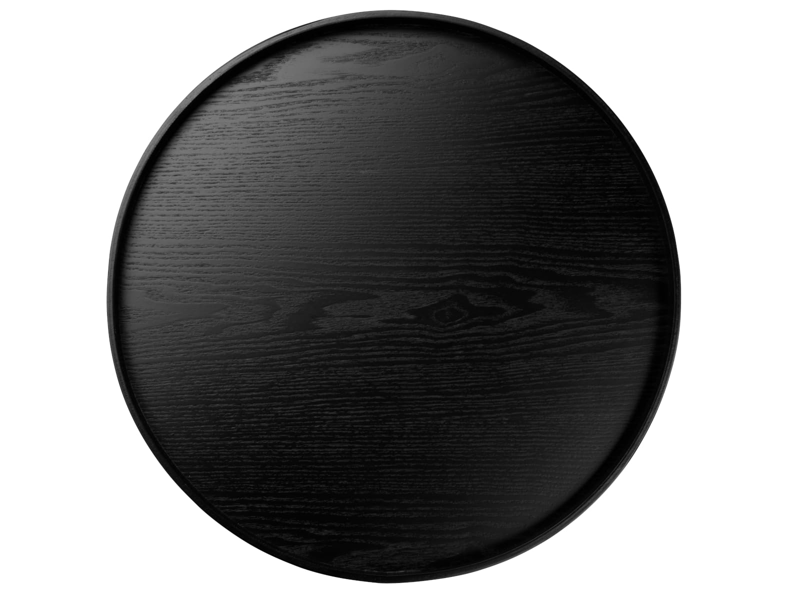 ASA Selection Wood schwarz Tablett auf Fuß Ø 40cm