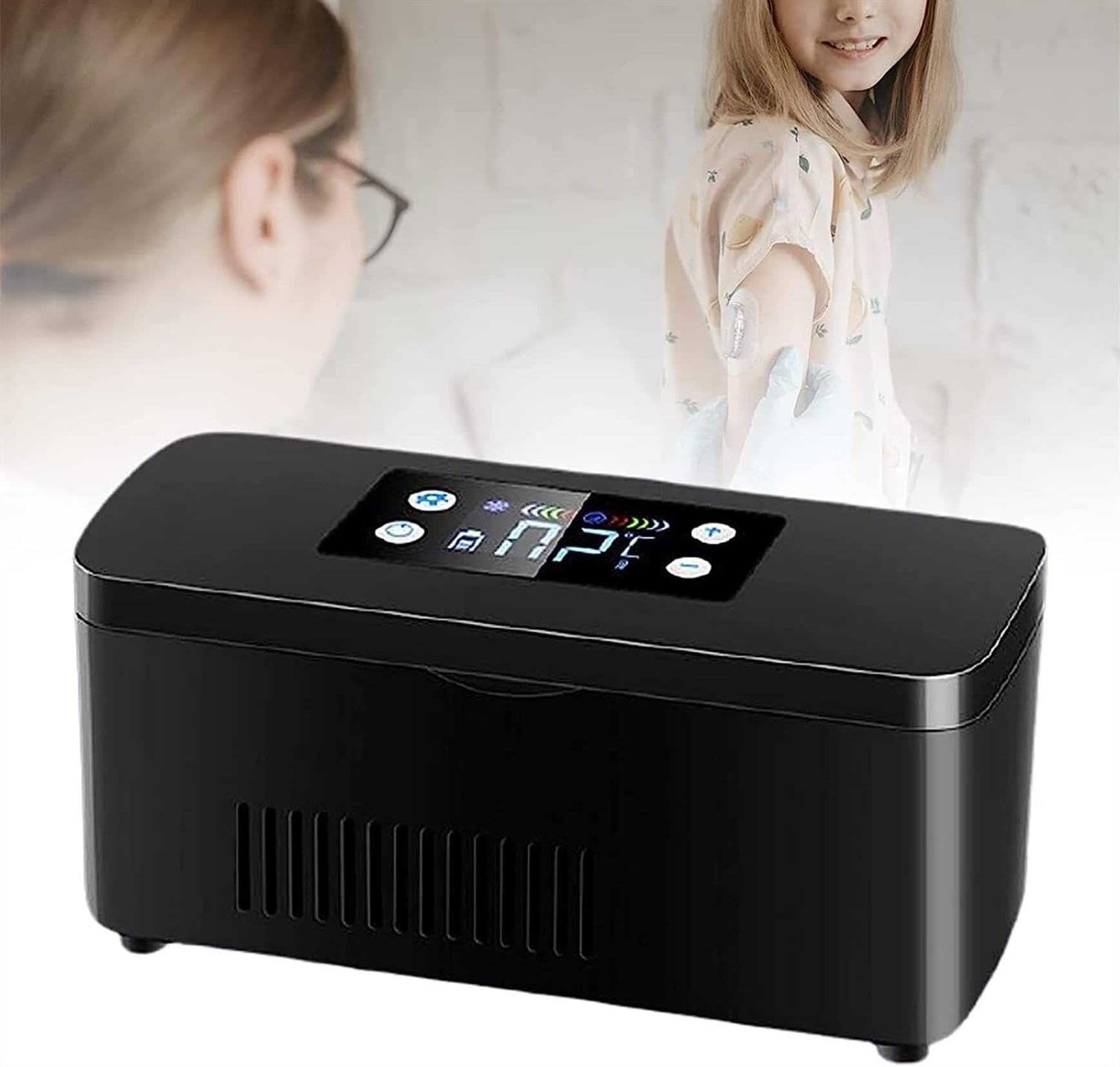 XENITE Glacière à insuline de Voyage, réfrigérateur à médicaments et Refroidisseur à insuline for Voiture, Maison, Plusieurs Modes de Charge
