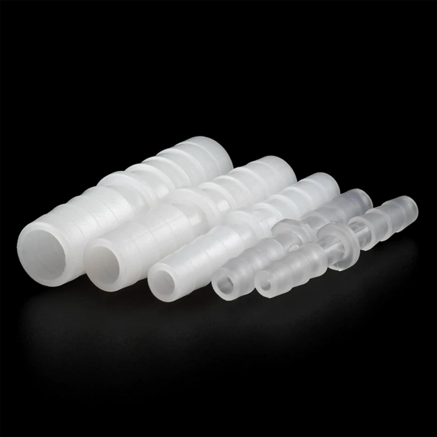 3-200cs/lot 3-14mm Plastic Connectors Drip Irrigation Fittings Aquarium Fish Tank Air Pump Aerator Flat Mouth/Pagoda Hose Joints, 200pcs, 12mm PE Pagoda