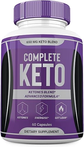Complete Keto Pills 800mg píldoras completas de la dieta de Keto dieta cetogénica para hombres mujeres - 60 cápsulas