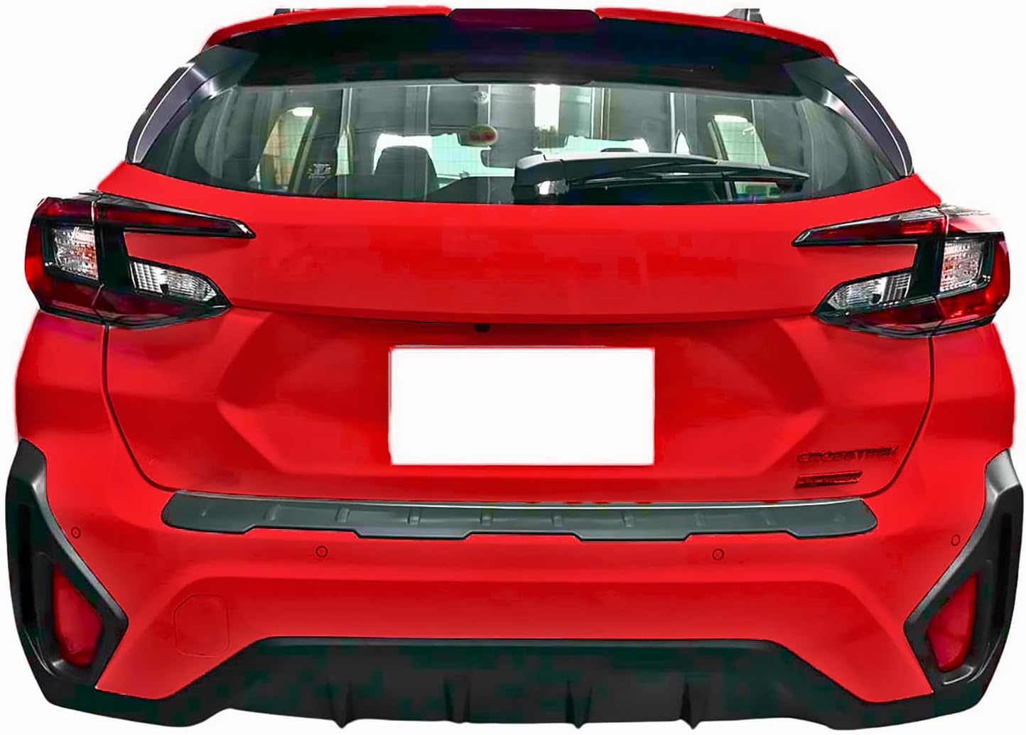 Rear Bumper Cover Sill Protector Guard Trim Compatible with Subaru Crosstrek 2024 2025 2026