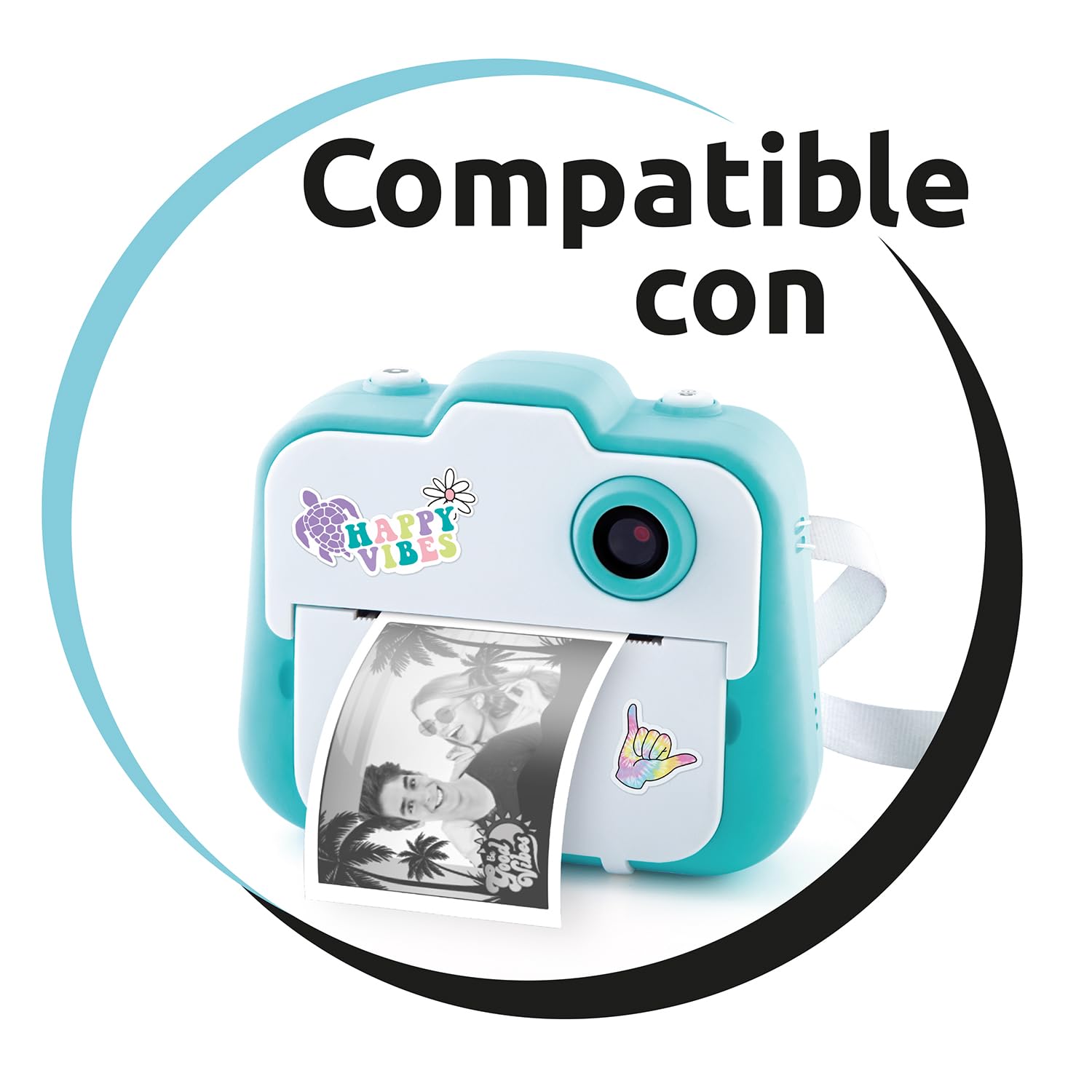 Canal Toys Fotocamera istantanea-Kit di Ricarica con Carta Speciale Color-CLK 016, Bianco