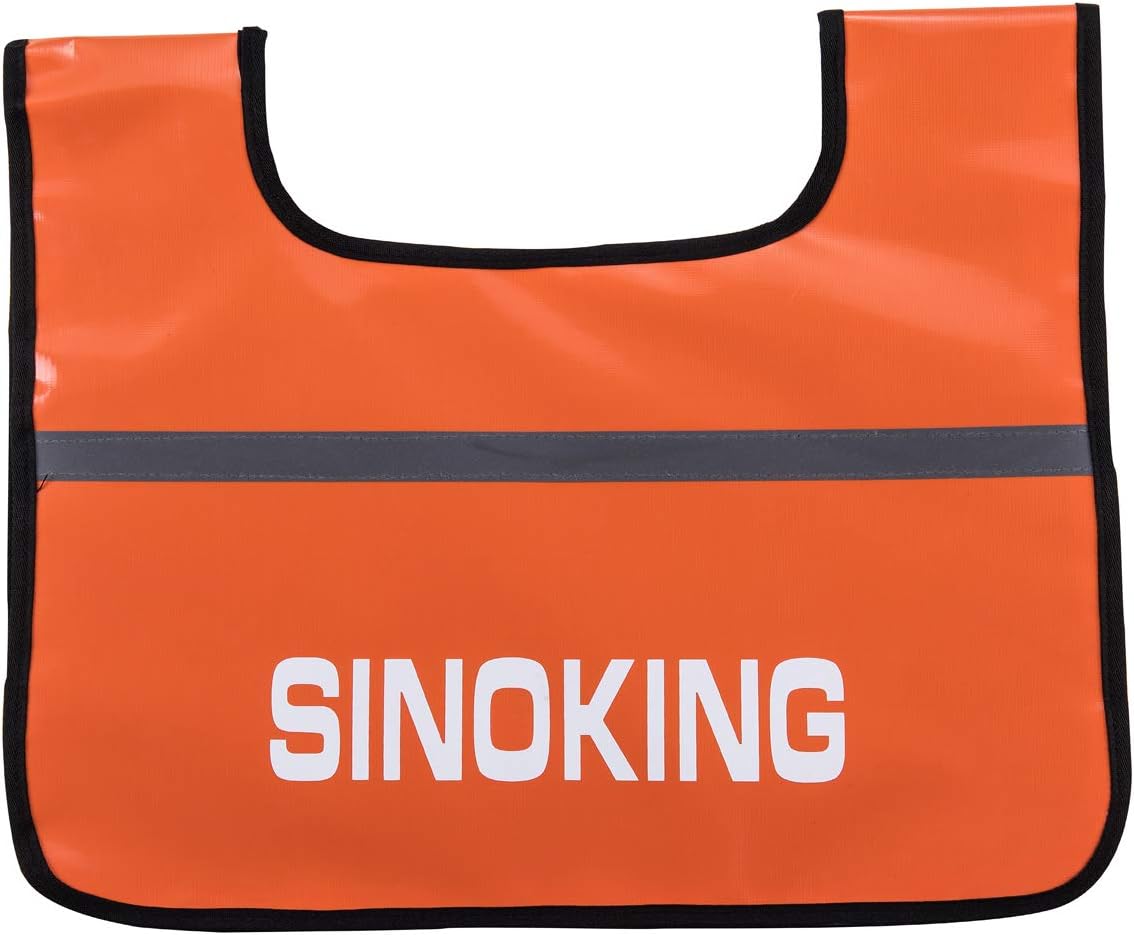 Sionking Winch Damper with Rigging Accessory Storage Pocket and Reflective Strips Orange