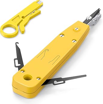 Punch Down Tool, for Cat5/Cat6/Cat7 Network Cable, Yellow