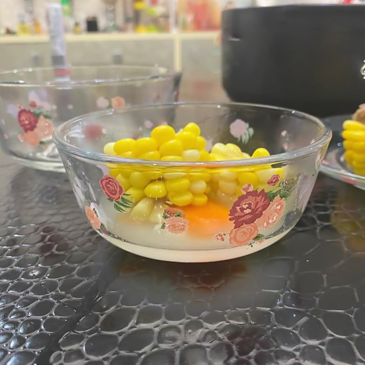SHERCHPRY 3 Ensaladeras de Cristal con Tapa, Boles para Servir Comida Resistentes al Calor, Fáciles de Limpiar, Ideales para Obsequio de Inauguración de Casa