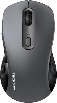 TECKNET Bluetooth Mouse for Laptop, Tri-Mode Wireless Mouse for MacBook