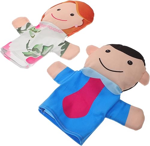 Miniatura 1 de STOBOK Marionetas de mano para niños, marionetas de mano para niños, marionetas de mano para niños, marionetas de mano de tela suave, marionetas de