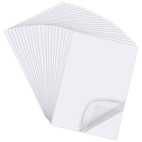 ISUSSER Hojas de cinta adhesiva transparente de doble cara de tamaño A4 de 8.3 x 11.5 pulgadas, cinta adhesiva súper fuerte, arte de bricolaje,