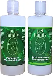 Shampoo e Condicionador Dermatológico para Cães e Gatos, 500 ml cada, Tratamento de Pele