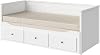 IKEA HEMNES Day-Bed w 3 Drawers2 mattresses, 80x200 cm, WhiteVannareid Extra Firm