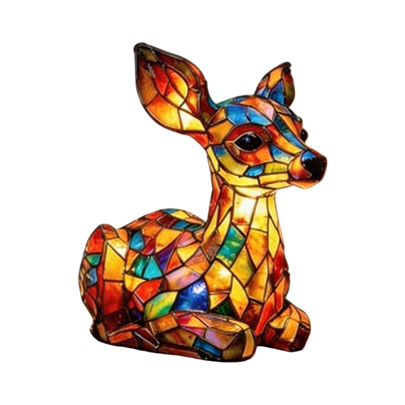 Kalttoy Deer Artistic Animal Resin Led Night Light Compact Size Bedroom Lamp Desk Decoration Bedside Lamp For Tabletop Use Enduring Bedroom