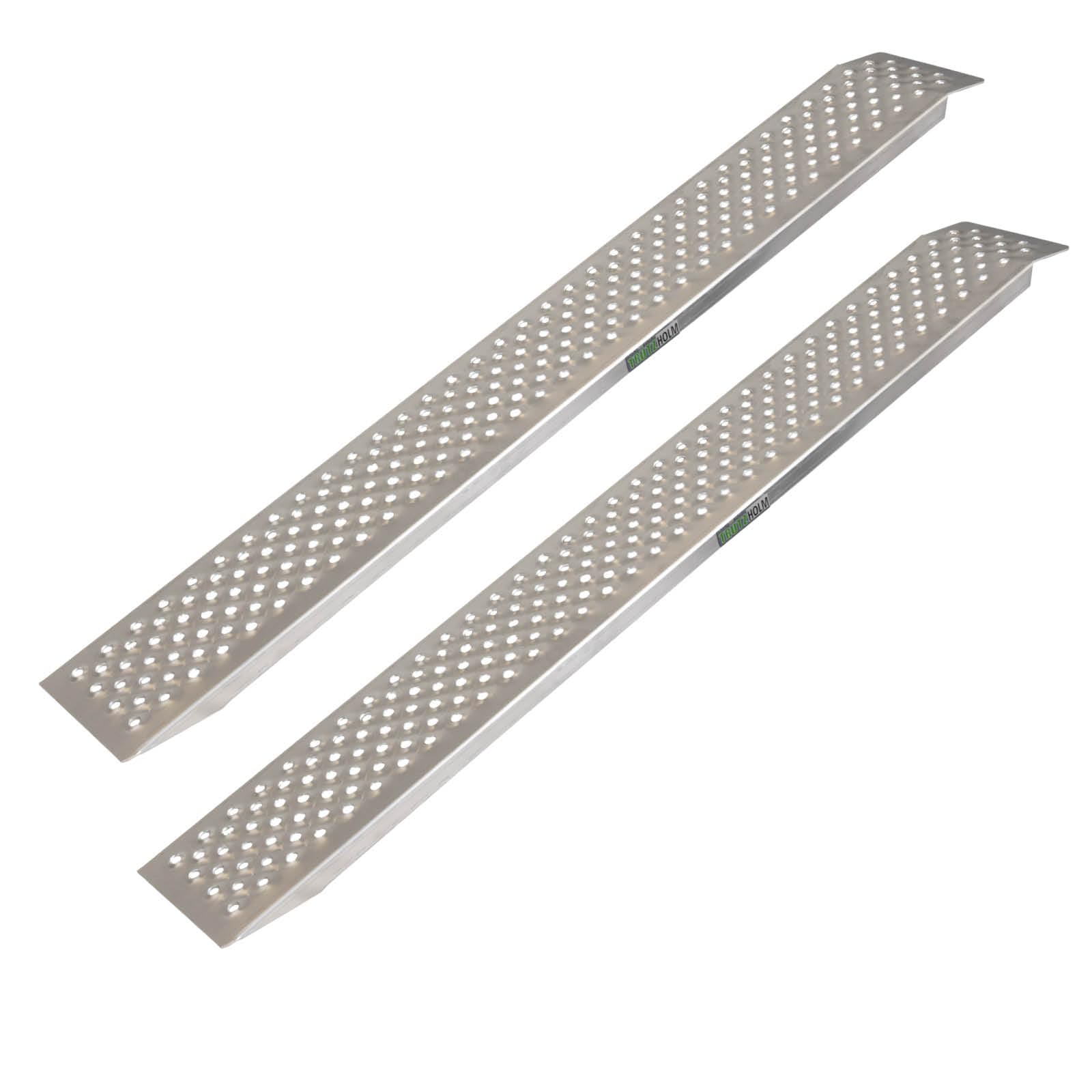 TRUTZHOLM 2 x Alu Auffahrrampen 150 x 21,5 cm 400 kg rutschhemmend starr Fahrradrampen Verladerampen leichte Ausführung