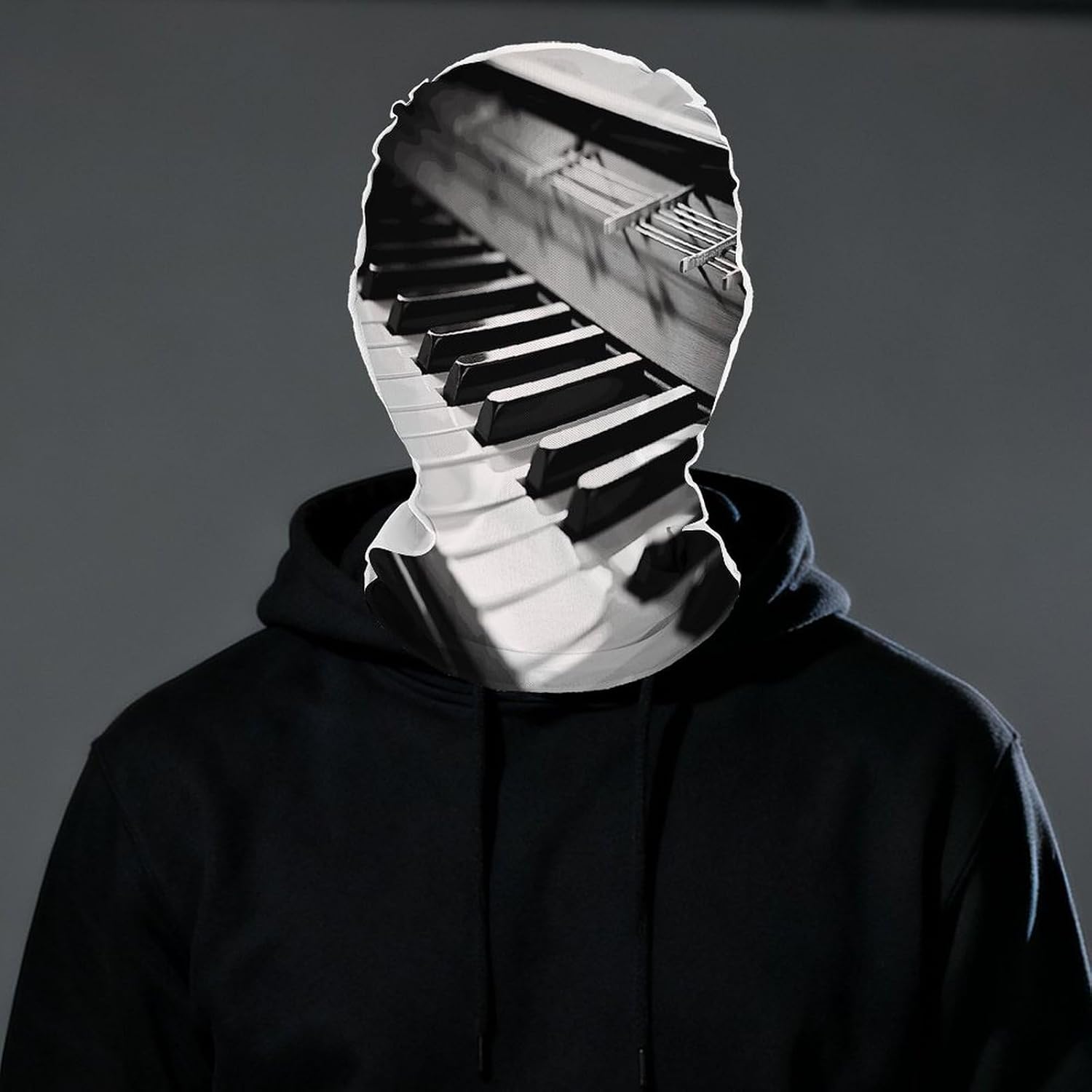 Piano Image Face Cover Fishing Face Mask Face Shield | Face Cover Scarf Unisex,Soft,Comfortable,Breathable and Quick-Drying,for Fun Activities,Cycling,Off-Roading, Fishing