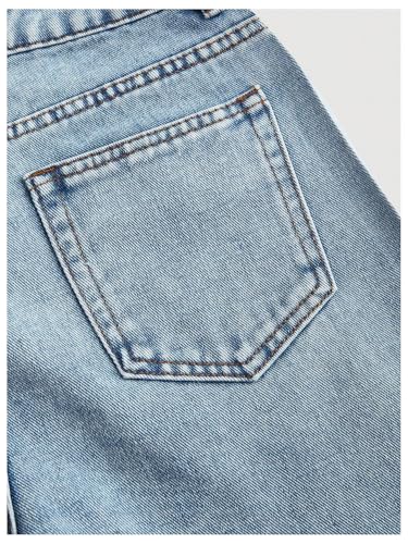 Verdusa Women's Glitter Rhinestone Baggy Jeans High Waisted Wide Leg Loose Denim Pants4