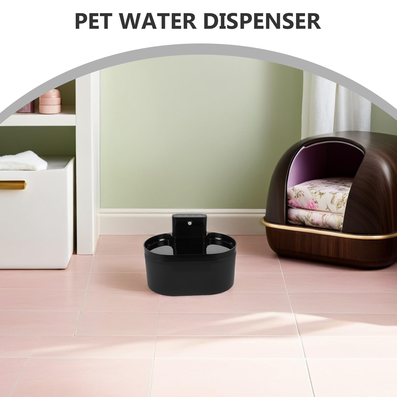 Gatuida Fuente de Agua Automática para Mascotas de Bebedero para Gatos y Perros con Chorro de Agua Hogar y Uso Diario