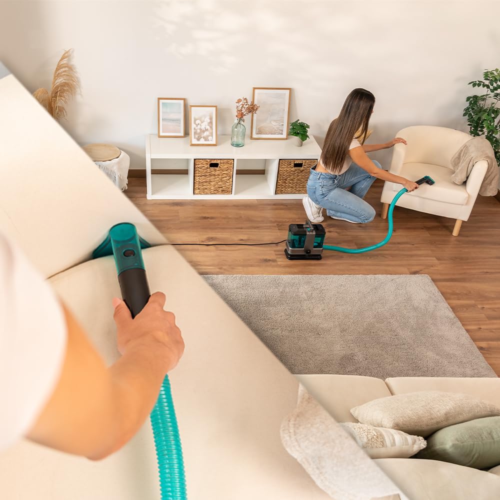 Cecotec Teppichreiniger und Staubsauger mit Kabel Conga 2000 Carpet&Spot Clean Compact. 330 W Leistung, kompaktes Design, 2 Tanks mit 800 ml und 500 ml, Sprühdüs